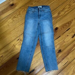 Free People high rise straight leg jeans